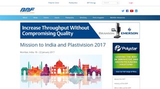 
                            2. Mission to India and Plastivision 2017