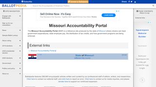 
                            7. Missouri Accountability Portal - Ballotpedia