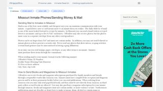 
                            6. Missouri Inmate Phones/Sending Money & Mail | PrisonPro