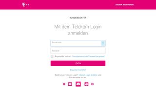 
                            7. Mit dem Telekom Login anmelden