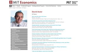 
                            8. MIT Economics : David Autor