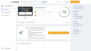 
                            4. Mit WooRank die SEO von citysocializer.com überprüfen