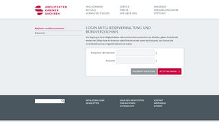 
                            2. Mitglieder-Login - Architektenkammer Sachsen