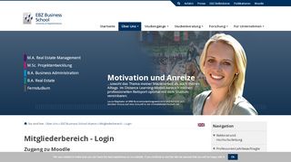 
                            3. Mitgliederbereich - Login : EBZ Business School