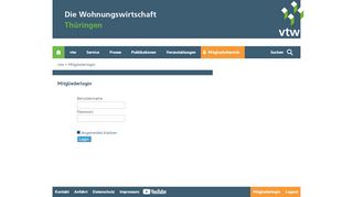 
                            3. Mitgliederlogin | vtw
