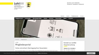 
                            2. Mitgliederportal | Lohnsteuerhilfe Baden-Württemberg e.V.