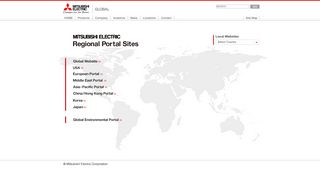 
                            3. MITSUBISHI ELECTRIC Regional Portal Sites