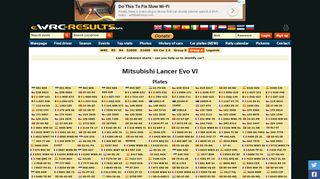 
                            1. Mitsubishi Lancer Evo VI - plate X3 MMR - ewrc-results.com