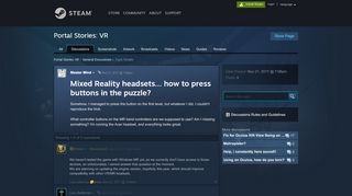 
                            7. Mixed Reality headsets... how to press buttons in the puzzle ...