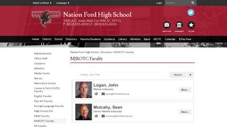 
                            3. MJROTC Faculty - Nation Ford High School