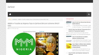 
                            9. MMM in Trouble as Nigeria Tops in Zarfund Bitcoin …