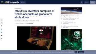 
                            6. MMM: SA investors complain of frozen accounts as global ...