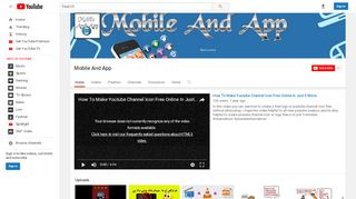 
                            1. Mobile And App - YouTube