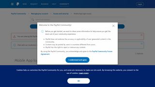 
                            11. Mobile App login issues - PayPal Community