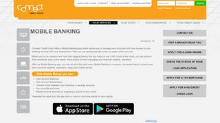 
                            7. MOBILE BANKING - Connect Credit Union