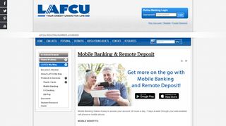 
                            7. Mobile Banking - lafcuservices.com