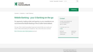 
                            2. Mobile Banking - your E-Banking on the go - St.Galler ...