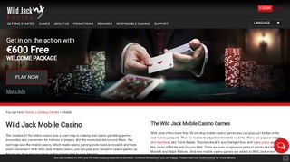 
                            7. Mobile Casino Games | Wild Jack Online Casino