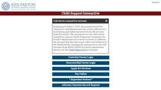 
                            2. Mobile Child Support Interactive (CSI) Home