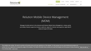 
                            2. Mobile Device Management (MDM) | Relution