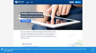 
                            6. Mobile Email: Experience the Freedom with mail.com
