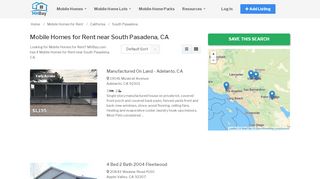 
                            7. Mobile Homes for Rent near South Pasadena, CA