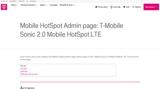 
                            8. Mobile HotSpot Admin page: T-Mobile Sonic 2.0 M... | T-Mobile ...