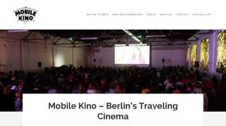 
                            4. Mobile Kino – Berlin's traveling pop-up cinema