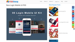 
                            7. Mobile login app ui design psd free download