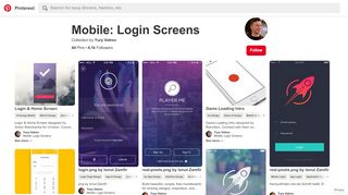 
                            8. Mobile: Login Screens - Pinterest