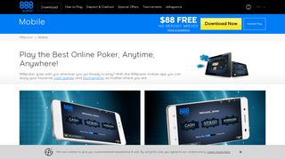 
                            1. Mobile Poker App - Play for Real Money at 888 poker