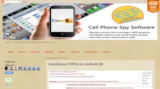 
                            7. Mobile Spy Free: Installation COPY9 for Android OS - Copy9