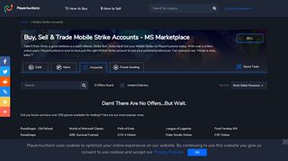 
                            9. Mobile Strike Account for Sale | PlayerAuctions