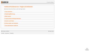 
                            2. mobile.de Kundenservice - Fragen und Antworten