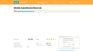 
                            1. Mobile.kabeldeutschland.de: Login | Kabel Deutschland ...