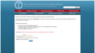 
                            2. MOC - American Board of Neurological Surgery