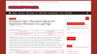 
                            8. MocoSpace Login – MocoSpace Signup and …