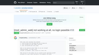 
                            4. [mod_admin_web] not working at all, no login ... - GitHub