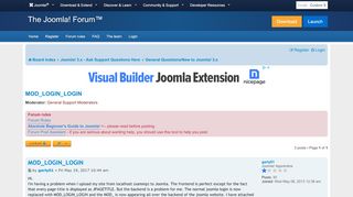 
                            5. MOD_LOGIN_LOGIN - Joomla! Forum - community, …