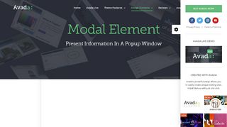 
                            1. Modal – Avada Live