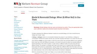 
                            3. Modal & Nonmodal Dialogs: When (& When Not) to Use Them