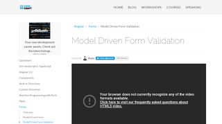 
                            8. Model Driven Form Validation • Angular