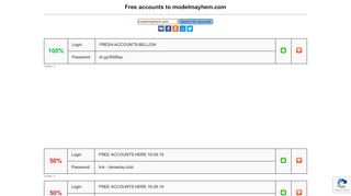
                            4. modelmayhem.com - free accounts, logins and passwords