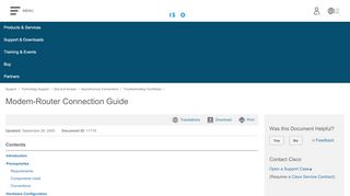
                            9. Modem-Router Connection Guide - Cisco