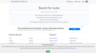 
                            9. modem.tools - Router IP, login and password