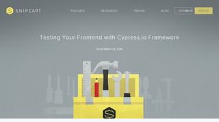 
                            7. Modern Frontend Testing with Cypress.io Framework - Snipcart