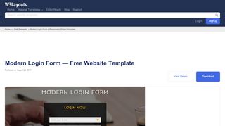 
                            7. Modern Login Form a Responsive Widget Template