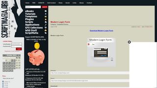 
                            6. Modern Login Form - scriptmafia.org