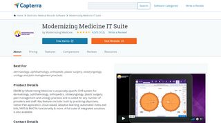 
                            6. Modernizing Medicine IT Suite Reviews and Pricing - 2019 - Capterra