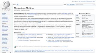 
                            8. Modernizing Medicine - Wikipedia